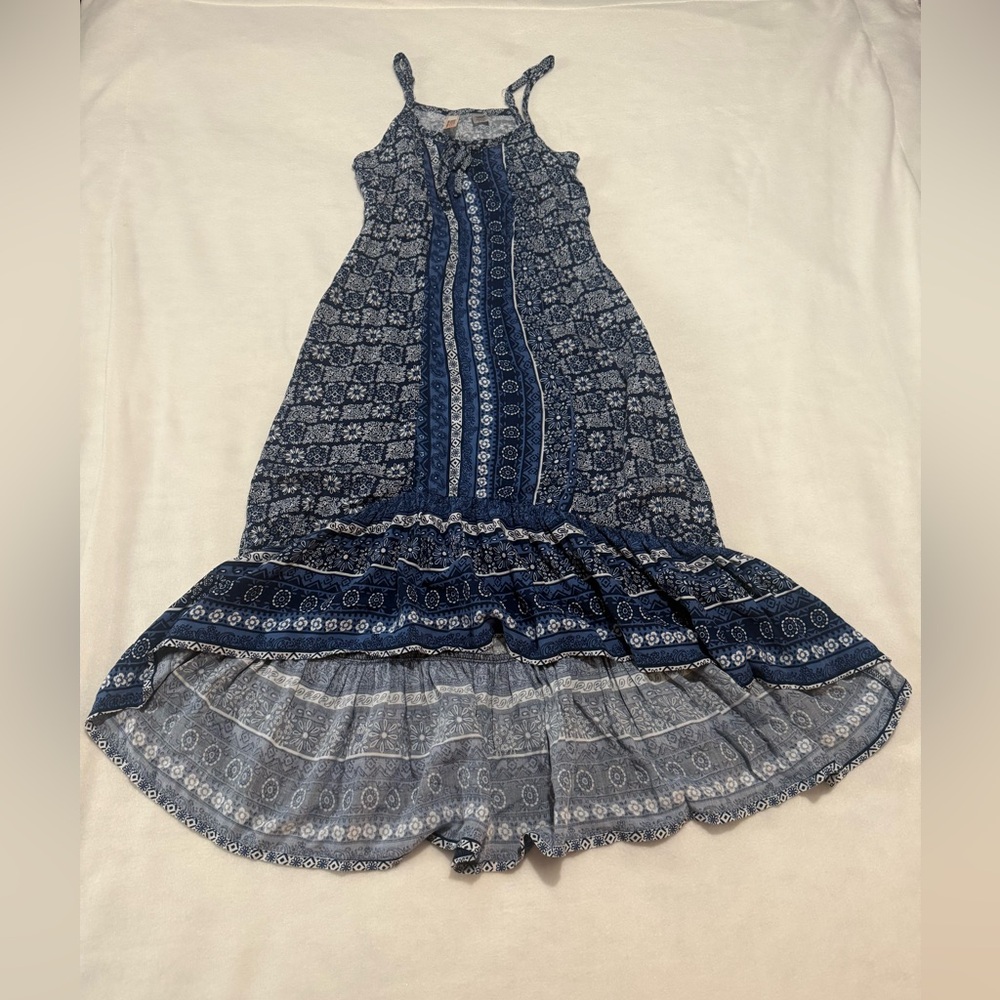 Bohemian Blue Patterned Dress